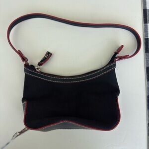 Tommy Hilfiger Black and Red Shoulder Bag